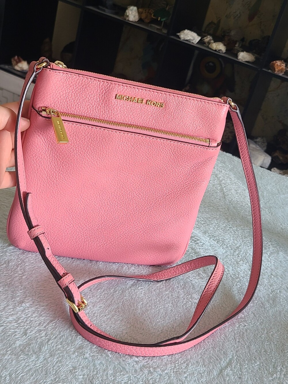 MICHAEL KORS Pink Leather Crossbody Bag - Picture 1 of 13